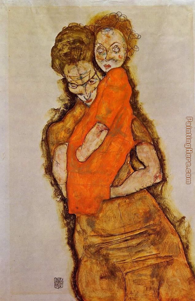 Egon Schiele Mother and Child